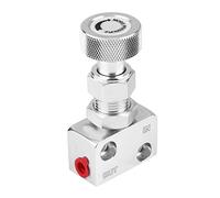 Commandes de freinage, Valve de dosage de frein Régulateur de pression de valve d'arrêt de frein Universal Motorsport(argent)