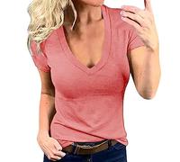 Commandes en Cours Maxi Tee Shirt Femme Chemisier Rose Pull Blanc Chic Et Elegant Large Haut Paillettes Grande Taille Vêtements Blouse Orientale Cadeau pour Randonneur Jaune Fluo Vetement Style