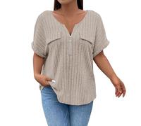 Commandes en Cours Solde Haut Fluide Femme ÉTé Tunique Indienne Veste Rafraichissante Blouse Taille Elastique Aide Soignante Grande Tee Shirts ÉLastique De Fete Paillettes Blanche Tee Shirts Fleur
