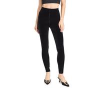 Commando Legging en Velours pour Femme, Noir, Taille M
