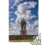Commando Memorial Scotland Puzzle Adulte 1000 Pièces, 52x38cm/1000pcs, Pièces Blanches pour Un Tri Ordonné; Projet Tranquille pour Le W nd