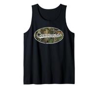 Commando Vintage Camouflage Classic Throwback Design Débardeur