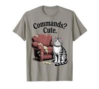 Commands Joli canapé pour chat Plantes pour amoureux des chats T-Shirt