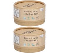 Comme Avant® Baume à barbe naturel l'huile de ricin 2x40 g