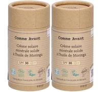 Comme Avant Crème solaire minérale solide SPF30 2x80 g