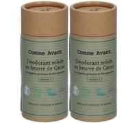 Comme Avant Déodorant solide au beurre de cacao - Eucalyptus globulus & Pin sylvestre 2x50 g