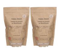 Comme Avant Lessive naturelle en poudre au bicarbonate Certifié Écodétergent® Poudre 2x1000 g