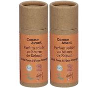 Comme Avant Parfum Naturel solide Lait de Coco & Fleur d’Oranger Eau De 2x20 g