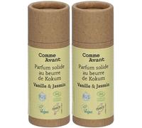 Comme Avant Parfum Naturel solide Vanille et Jasmin Eau De 2x20 g