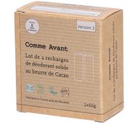 Comme Avant Recharges déodorant solide 2x60 g