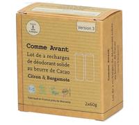 Comme Avant Recharges déodorant solide - Citron et bergarmote Déodorant 2x60 g
