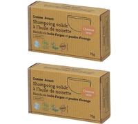 Comme Avant Shampoing solide à l'huile d'argan (cheveux secs) Shampooing 2x70 g