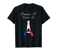 Comme Ci Comme Ca Tour Eiffel Drapeau Français T-Shirt