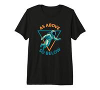comme ci-Dessus ci-Dessous - Univers Astronaute de plongée T-Shirt Haut de Gamme