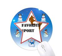 comme condition de sport équilibré de taekwondo bonhomme de neige, tapis de souris série star mat