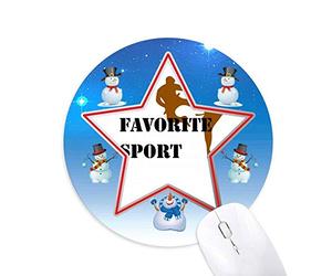 comme condition de sport équilibré de taekwondo bonhomme de neige, tapis de souris série star mat