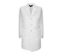 Comme des Garçons - Blazer à revers translucide - Femme - Manteaux - Blanc - Taille: 38 FR