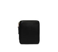 Comme des Garçons, Femme, Accessoires, Noir, Taille: ONE Size Portefeuille Clique en Cuir avec Fermeture Éclair Dorée