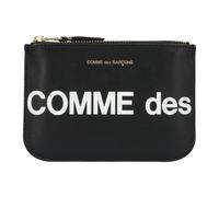 Comme des Garçons, Homme, Accessoires, Noir, Taille: ONE Size Porte-Monnaie en Cuir à Fermeture Éclair