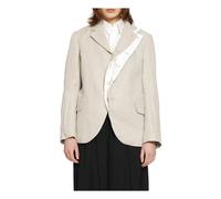 Comme des Garçons, Femme, Vestes, Beige, Taille: 38 FR Deconstructed Linen Blazer