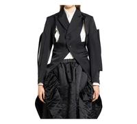 Comme des Garçons, Femme, Vestes, Noir, Taille: 38 FR Structured Single-Breasted Blazer