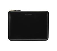 Comme des Garçons, Homme, Accessoires, Noir, Taille: ONE Size Portefeuille à Logo Noir/Or à Fermeture Éclair