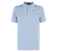 Comme des Garçons, Homme, Tops, Bleu, Taille: M Polo Bleu Ciel avec Imprimé Slogan