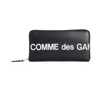 Comme des Garçons, unisex, Accessoires, Noir, Taille: ONE Size Portefeuille en cuir noir avec fermeture éclair