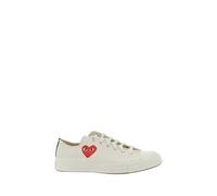 Comme des Garçons Play - Baskets en Coton avec Logo Coeur - Homme - Chaussures - Beige - Taille: 43 EU