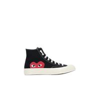 Comme des Garçons Play - Baskets Montantes en Toile Noire - Femme - Chaussures - Noir - Taille: 37 EU