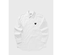 Comme des Garçons Play BLACK EMBLEM WOVEN SHIRT men Longsleeves white taille: XL