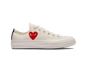 Comme des Garçons Play - C70 Petites Chaussures Rouges Cœur Basses - unisex - Chaussures - Blanc - Taille: 41 1/2 EU
