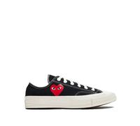 Comme des Garçons Play - Chucky Taylor 70 Small Red Heart Low Top - Homme - Chaussures - Noir - Taille: 41 1/2 EU