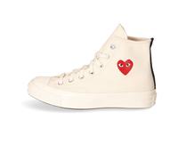 Comme des Garçons Play, Homme, Chaussures, Blanc, Taille: 38 EU Hoher Canvas Baskets