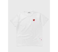 Comme des Garçons Play TEE MESH RED EMBLEM men Shortsleeves white taille: M