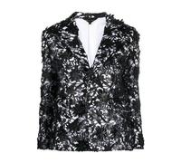 Comme des Garçons - Veste Blazer en Dentelle Florale - Femme - Vestes - Noir - Taille: 40 FR