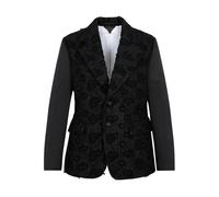 Comme des Garçons - Veste Jacquard en Laine Noire - Femme - Vestes - Noir - Taille: 38 FR