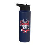 Comme il est doux d'être aimé par vous Stainless Steel Insulated Water Bottle