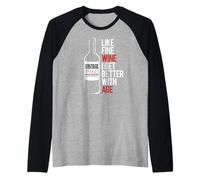 comme Le Bon vin, Je m'améliore avec l'âge 1960 Meme d'anniversaire Manche Raglan