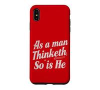 comme Le Pense Un Homme. Positivité Coque pour iPhone XS Max