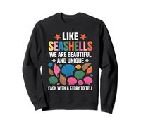 comme Les Coquillages, Nous Sommes de Belles Collections de Coquillages en été Sweatshirt