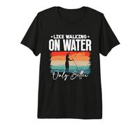 comme Marcher sur l'eau Paddleboard Stand Up Paddle Boarding T-Shirt Haut de Gamme