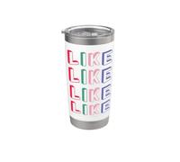 Comme pour ceux qui aiment le mot « Like » drôle Gobelet isotherme en acier inoxydable double paroi