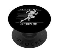 comme Si Tu Pouvais Me Distancer Cadeau avec Film Drôle PopSockets PopGrip Adhésif