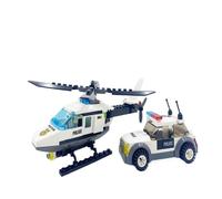 (comme sur la photo) 171 pièces Hélicoptère de police Creativeandcity Police SWAT Car Véhicule Diy City