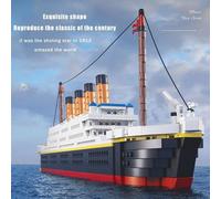 (comme sur la photo) Ensemble de 1288 mini blocs de construction Titanic, collection de micro-briques