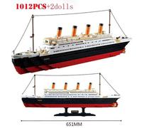 (comme sur la photo) Film classique Titanic Grand navire de croisière RMS Modèle de bateau Blocs de