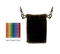 COMME UN AMOUR Billes Aimantées Magnétiques, 100 Pièces, Multicolore, Métal, 5x5 cm, avec Carte Séparatrice, pour Adultes 14 Ans et Plus