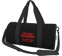 comme Un Bon Voisin Rester là-Bas Bagages de Voyage Sac de Sport Sac de Sport Pliable à roulettes, Noir