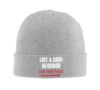 comme Un Bon Voisin, Restez Là-Bas Bonnet Thermo Unisexe Bonnet en Tricot Classique Chapeau pour Femme Homme Ski